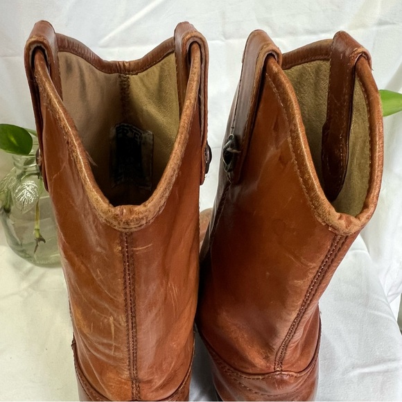 FRYE Melissa Button Rodeo Western Cowboy Leather Boots 13Y Youth Kids Boys Girls - Picture 4 of 14